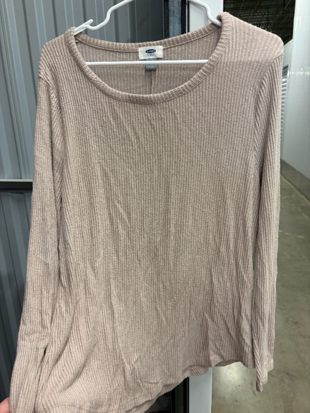 Old Navy Ribbed Long Sleeve Blouse, Size XL
